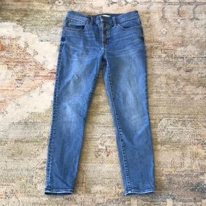 Madewell 9” mid-rise skinny crop jeans
